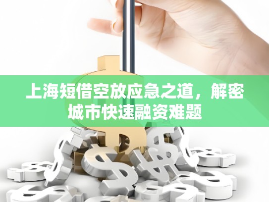 上海短借空放應(yīng)急之道，解密城市快速融資難題